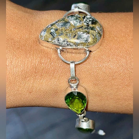 Copper Seraphinite Bracelet 7” - 8” - Picture 2 of 9